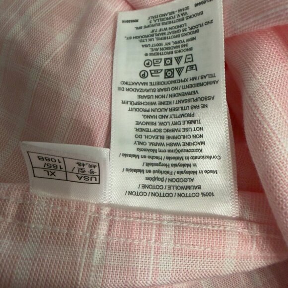 Brooks Brothers Pink Windowpane Check Button-Down Shirt – Size XL - Picture 11 of 14